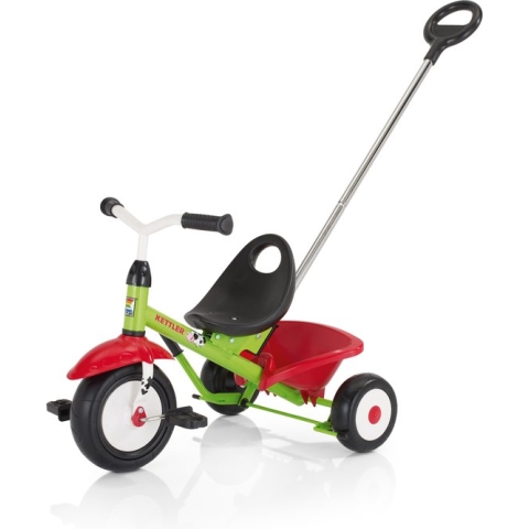 Kettler Funtrike Emma - Driewieler - Duwstang - Kiepbare zandbak - Verstelbare kuipzitting - Groen
