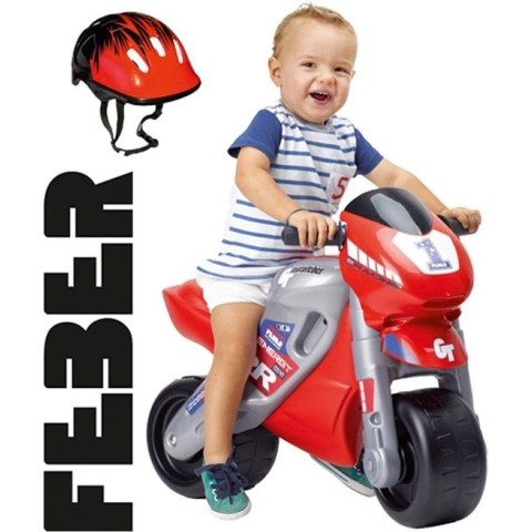 Feber Racemotor met Helm - Loopmotor