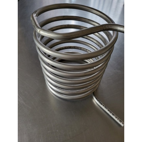 rvs 316 wisselaar 25 cm zwembadverwarming hottubverwarming houtgestookte zwembadverwarming warmtewisselaar rvs 15 mm