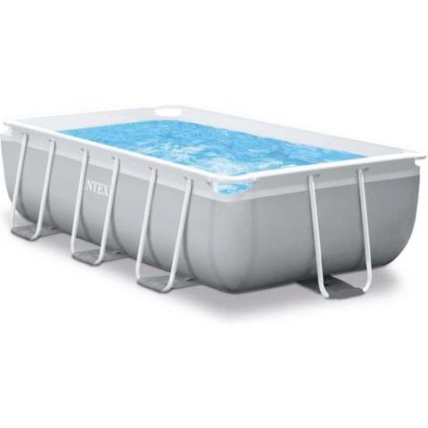 Intex rechthoekig Prism Frame Pool 300x175x80 cm met filterpomp en accessoires 26784GN