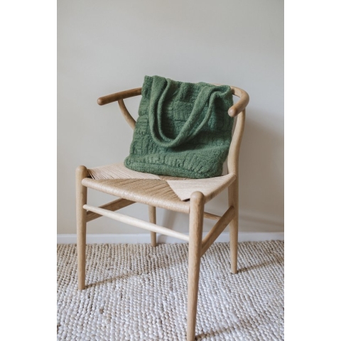 Haakpakket granny tas met Feltro-garen model 49 van Lana Grossa Home nr. 74-greymix
