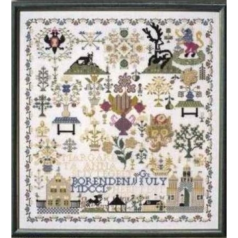 Borduurpakket Permin merklap zeeland 1763  39-0412