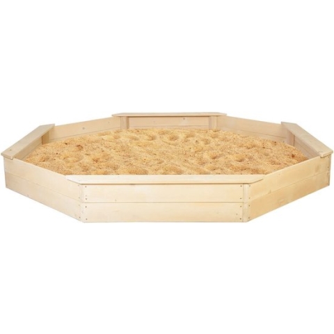 Houten zandbak Mega