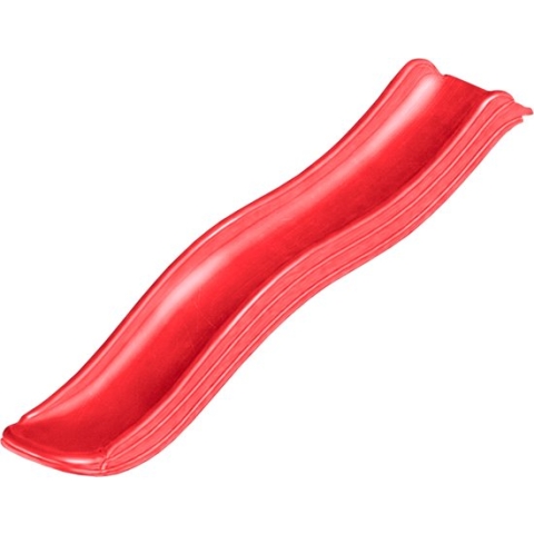 Losse Glijbaan 1,75 meter Rood voor platformhoogte 85 - 90 cm | Aanbouwglijbaan voor o.a. speeltoestel, speelhuisje | Plastic / Kunststof / HDPE