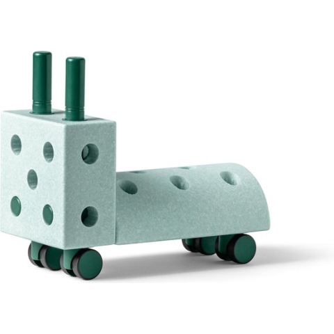 Modu Activity toy Tiny Ride - Loopwagen baby -Loopauto - Looptrainer - Open einde speelgoed - Ocean Mint / Forest Green