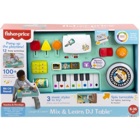 Fisher-Price Leerplezier Laugh & Learn Mix & Learn DJ Table