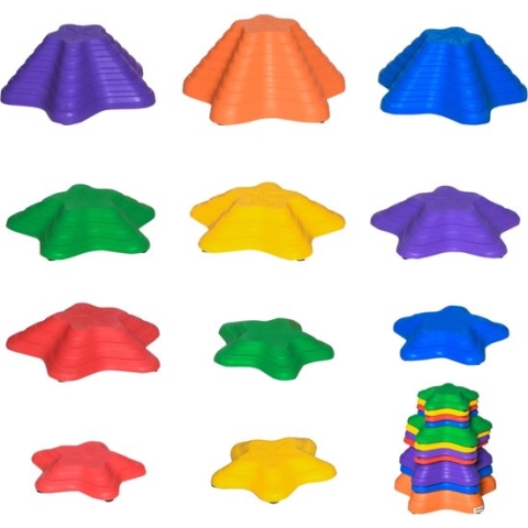 Balansstenen - Balansspel - Stapstenen speelgoed - Stapelstenen - Rivierstenen - Buitenspeelgoed - 11 stuks