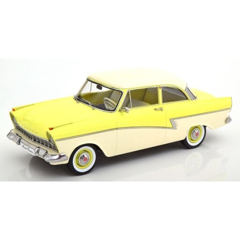 Ford Taunus 1957 – Limited Edition 1 of 750 pcs. (Creme/Geel) (30 cm) 1/18 KK Scale - Modelauto - Schaalmodel - Modelauto - Miniatuurauto - Miniatuur autos