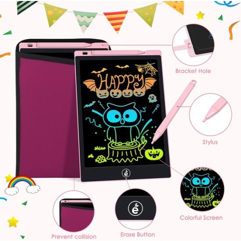 Lcd-schrijftablet / LCD Schrijven Teken Tablet kleurrijk scherm LCD-schrijftablet voor kinderen en volwassenen, uitwisbaar digitaal tekenbord