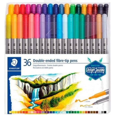 Set Viltstiften Staedtler Design Journey Dubbelzijdig 6 Stuks