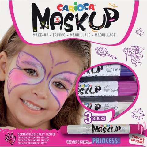 Viltstift carioca make-up prinses ass - 12 stuks