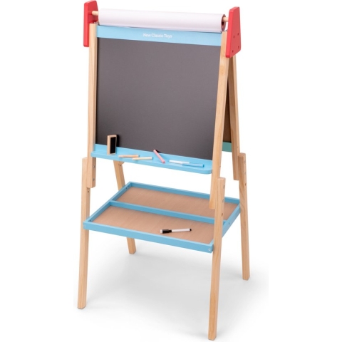 New Classic Toys Schoolbord - Magnetisch Whiteboard - Krijtbord - Inclusief Krijtjes, Stift, Wisser en Papierenrol