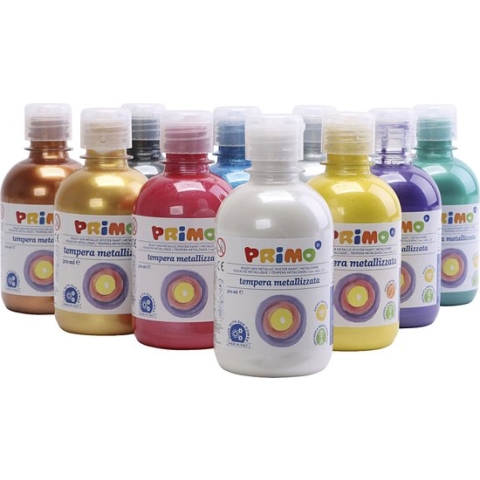 PRIMO Metallic verf. diverse kleuren. 10x300 ml/ 1 doos