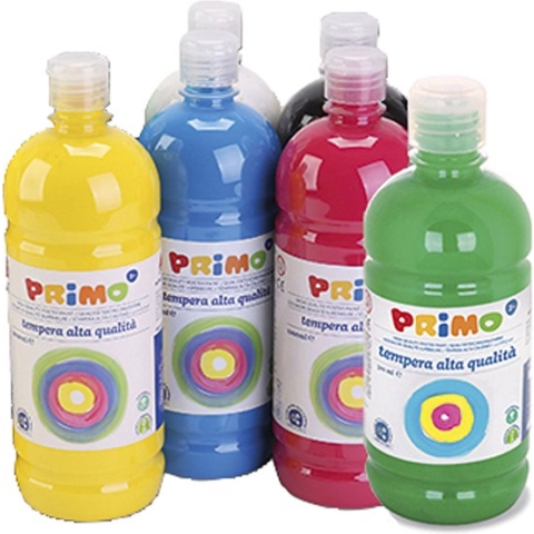 PRIMO schoolverf. standaardkleuren. matt. 12x1000 ml/ 1 doos