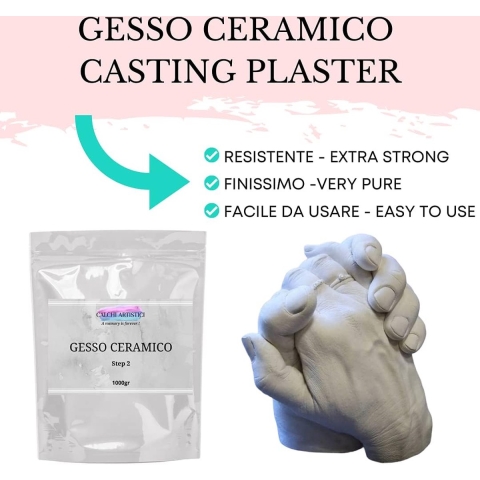 Footprint Kit Families Kinderen Volwassenen Complete Alginate 3D Kit voor handvormen en hoogwaardige gipscontainer en gereedschappen Eenvoudig realistische sculpturen te maken