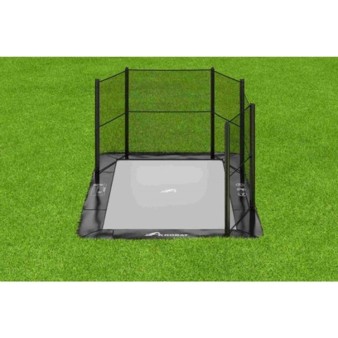 Half Veiligheidsnet Trampoline Akrobat Primus 335 x 244 cm Rechthoek Set Zwart