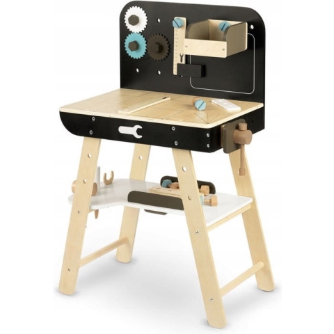 Speelgoed werkbank - hout - 74x50x30 - zwart