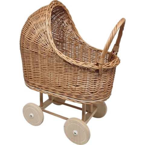 Playwood - Rieten Poppenwagen zonder bekleding