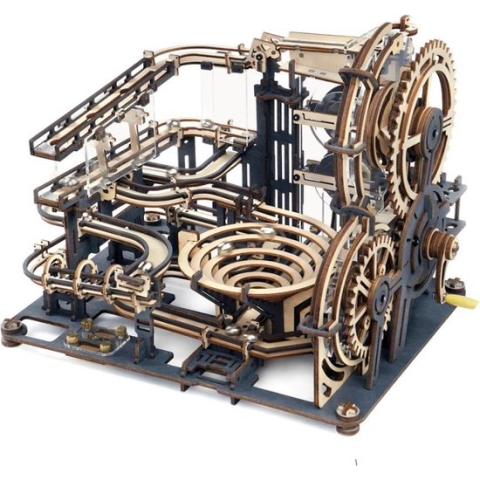 Robotime Knikkerbaan - Marble Run - Knikkerbaan Hout - Houten Modelbouw - Modelbouwpakket - Doe Het Zelf Pakket - Voor Jong En Oud - Inclusief 10 Knikkers