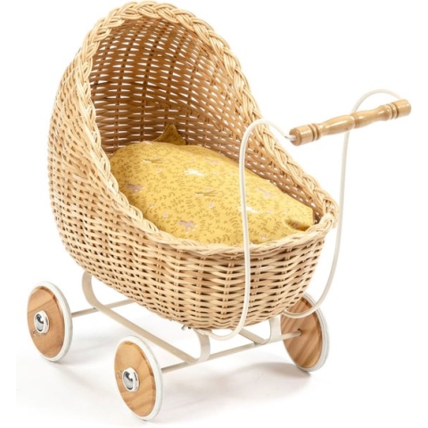Smallstuff -  Rotan Poppenwagen Nature