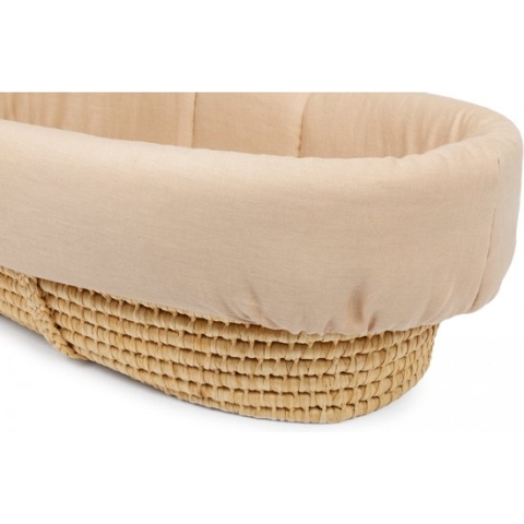 Nobodinoz - Lin français - Padded moses cover - Wiegbeschermer - Sand