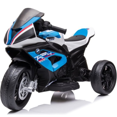 BMW Mini Trike HP4 - Kinderscooter - 12V - 54cm Zit Hoogte - 0-3 Jaar - Voorverlichting - Extra functies - Blauw