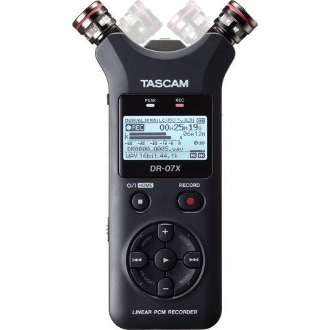 Tascam DR-07X dictaphone Flashkaart Zwart