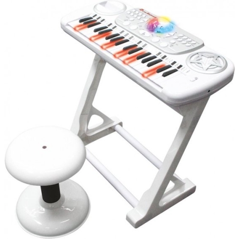 Tachan - Electronisch Keyboard - Met Stoeltje - 37 Toetsen - 8 Verschillende Instrumenten - Discobol