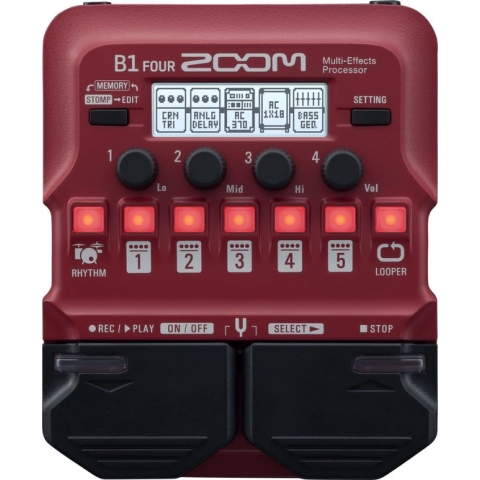 Zoom B1 Four - Bass multi-effect-unit