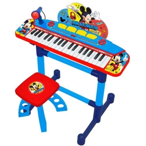 Mickey Mouse Elektronische Keyboard met Zitje