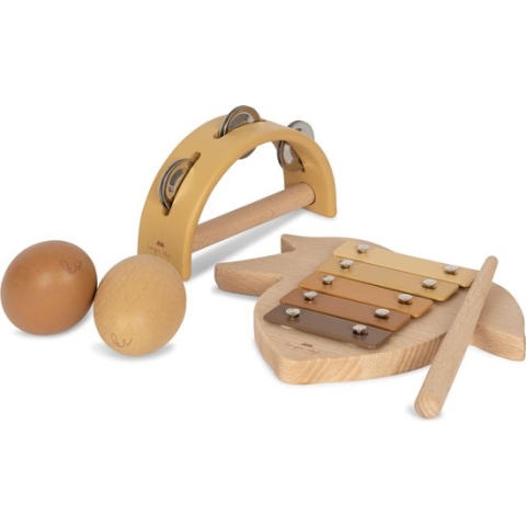 Konges sløjd Music set Lemon FSC - Konges sløjd Muziekset Lemon - Houten speelgoed - Muziek speelgoed