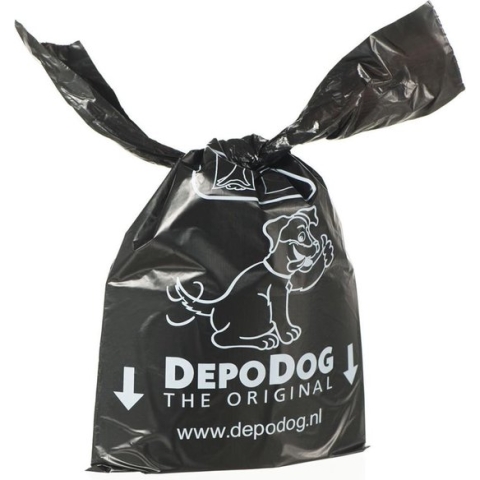 DepoDog Hondenpoepzakjes Zwart 1.600 stuks 7103-1600