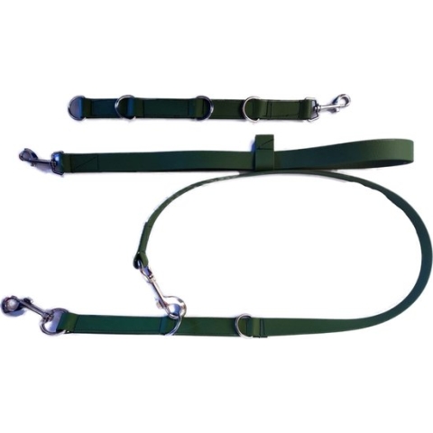 Trimlus - Trim set - 3 stuks - Voor honden - Leger groen - Biothane - Waterafstotend - Trimsalon - Trimtafel - Trimmen -Trimset