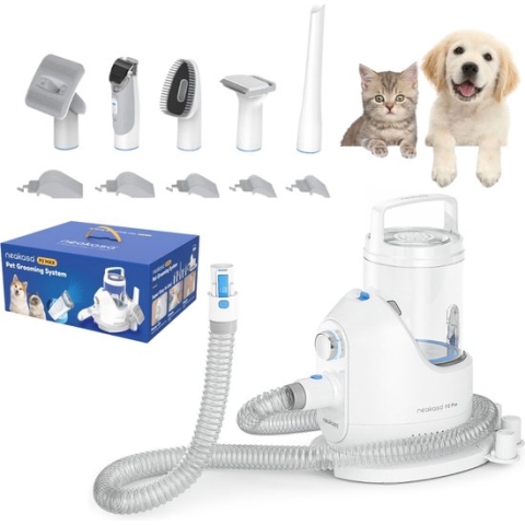 Neakasa Professionele 5-in-1 Hondentondeuse Dikke Vacht - Dierentondeuse - Honden & Katten Trimset - Haarverwijderaar - Zuigen & Trimmen Tegelijk - Complete Set
