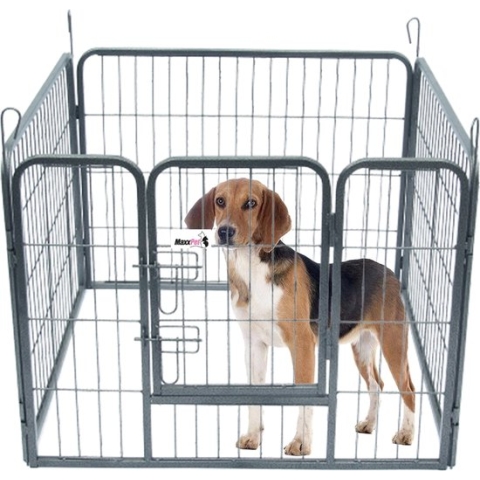 MaxxPet Puppyren - puppykennel - opvouwbaar- honden bench - puppy bench - 81x79cm - 4 delig