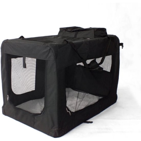 Honden Reisbench XXXL compleet Zwart 102x69x69cm