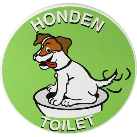 DepoDog Signaalbord Hondentoilet, vriendelijke boodschap, duidelijke taal