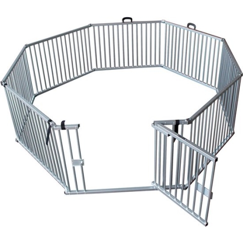 Aluminium Puppyren Opvouwbaar - Binnen en Buiten - Hondenren - 8 x 76 x 63 cm Hoog
