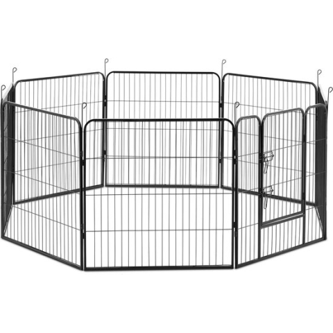 Wiesenfield Puppy ren - met deur - {{aantal_van_elementen_1400}} modulaire segmenten - 81 cm hoogte