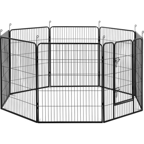 Wiesenfield Puppy ren - met deur - {{aantal_van_elementen_1400}} modulaire segmenten - 100 cm hoogte