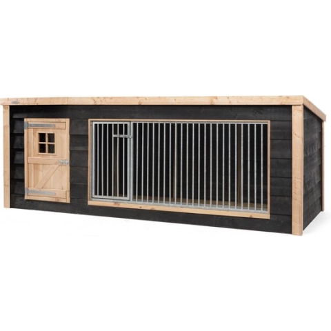 Hondenhok Reno XL - Hondenhok hout - Hondenhok buiten - Hondenhuis - Hondenkennel - Hondenhok grote honden - Hout in Stijl