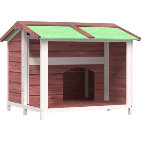 vidaXL-Hondenhok-96x87x80,5-cm-massief-grenenhout-mokkakleurig