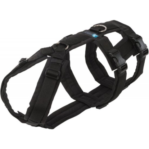 AnnyX Hondentuig - SAFETY - Veiligheidstuig - Anti-Ontsnappingstuig - Zwart - maat L - Borstomvang 70 -86 cm - Gewicht hond 32-45 kg - My K9