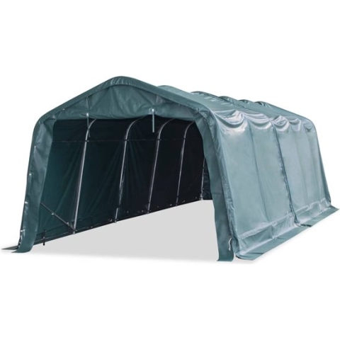 vidaXL-Veetent-verwijderbaar-550-g/m²-3,3x8-m-PVC-donkergroen