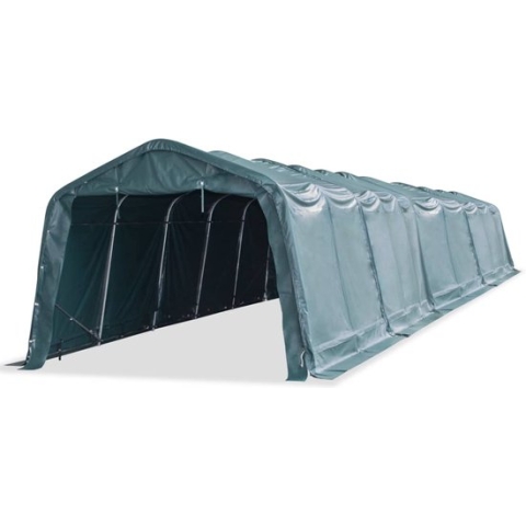 The Living Store Veetent Grootvee - 3.3 x 16 x 2.56 m - PVC Materiaal - Roestbestendig Staal