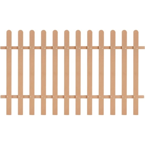 The Living Store Hek Bruin 200 x 120 cm - HKC Composiet - Eenvoudige Montage