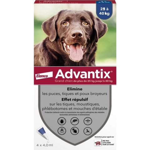 Advantix Antiparasitaire Vlooien Pipetten 4 Stuks