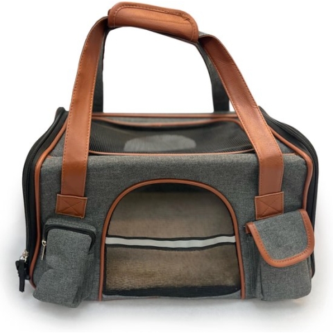 Dierendraagtas | Huisdiertas | Pet Travelbag | Dierenschoudertas | Reismand | Hond reistas | Kat reistas | Katten draagtas | Honden draagtas | Transporttas | Transportbox | Luxe reistas | Vakantie | Handige vakjes | Reisbench | 8KG | 50x30x30cm