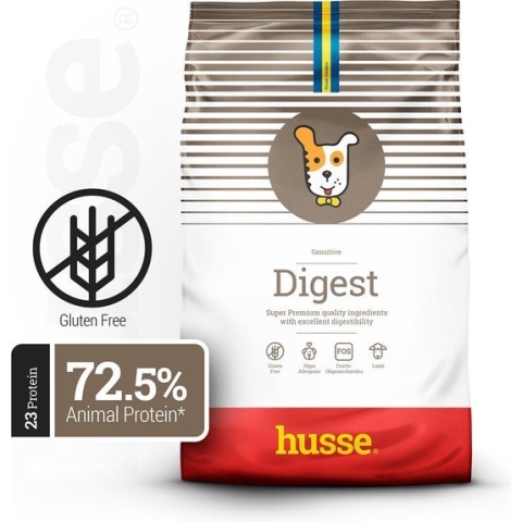 Husse Lam en Rijst - hypoallergene hondenbrokken - Hondenvoer - 2 x 12,5 kg