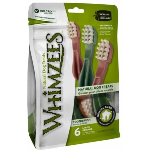 6x Whimzees Tandenborstel L 6 stuks